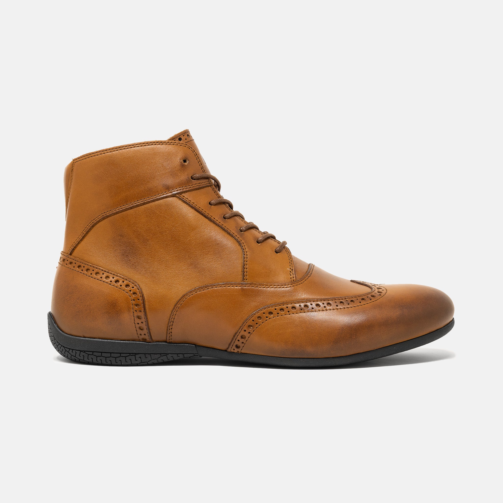 Men\'s Brown Rustic style Leather Boots Bed Stu Men main image 3