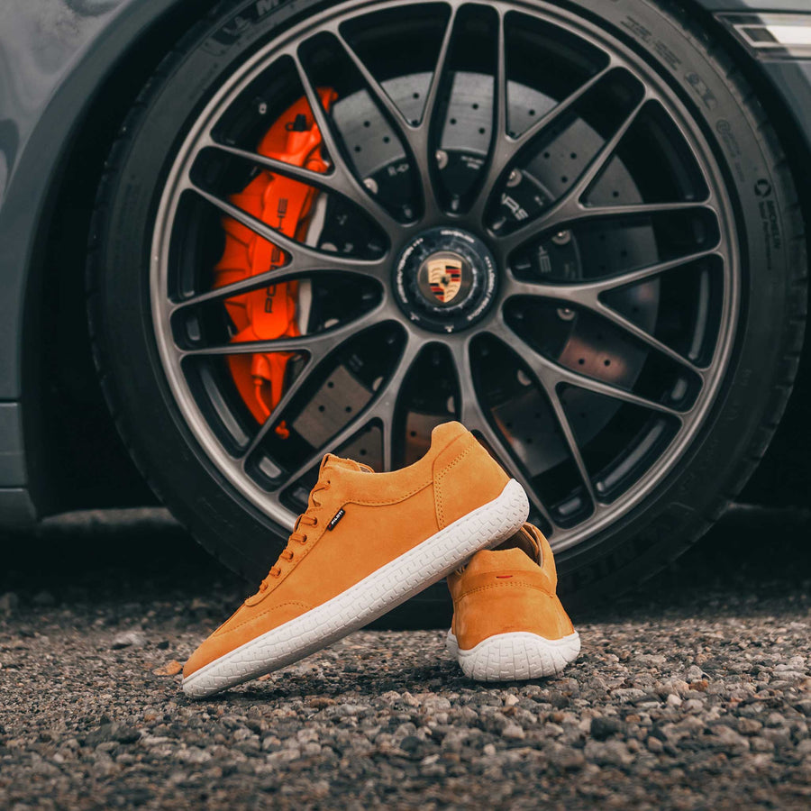 Men's Suede Shift Driving Sneaker - Orange