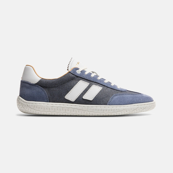 EVO driving shoes in Navy, lateral view