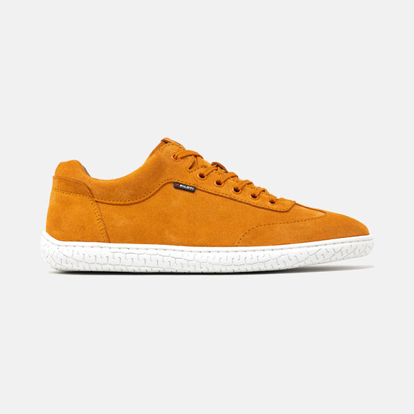 Men's Shift Orange Driving Shoes, lateral view