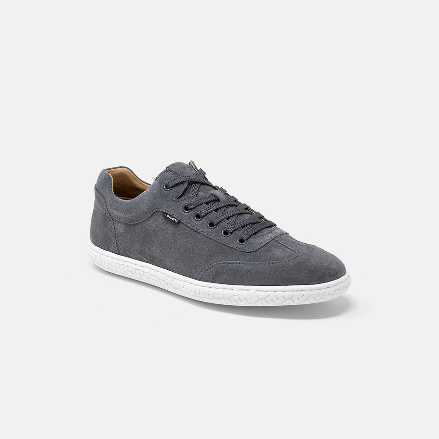 Men's Suede Shift Driving Sneaker - Charcoal (White Sole)